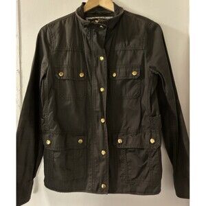 J. Crew Relaxed Boyfriend Field Jacket Women's Size Small Olive Green